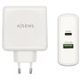 Aisens Cargador 48W con USB-C PD3.0 30W y USB-A QC3.0 18W Blanco